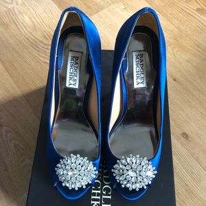 Badgley Mischka Satin Jeannie Heels